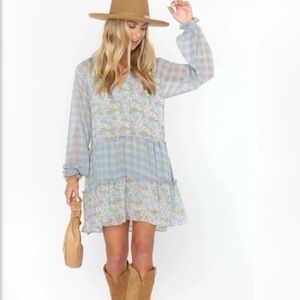 Show me your Mumu dress, sizelarge, periwinkle,